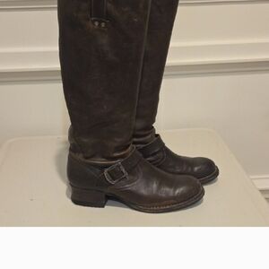 Brown Leather Riding Boots